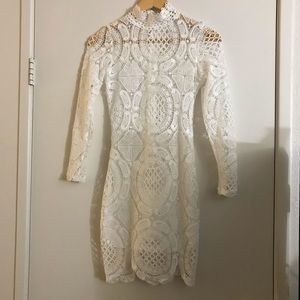 White lace dress